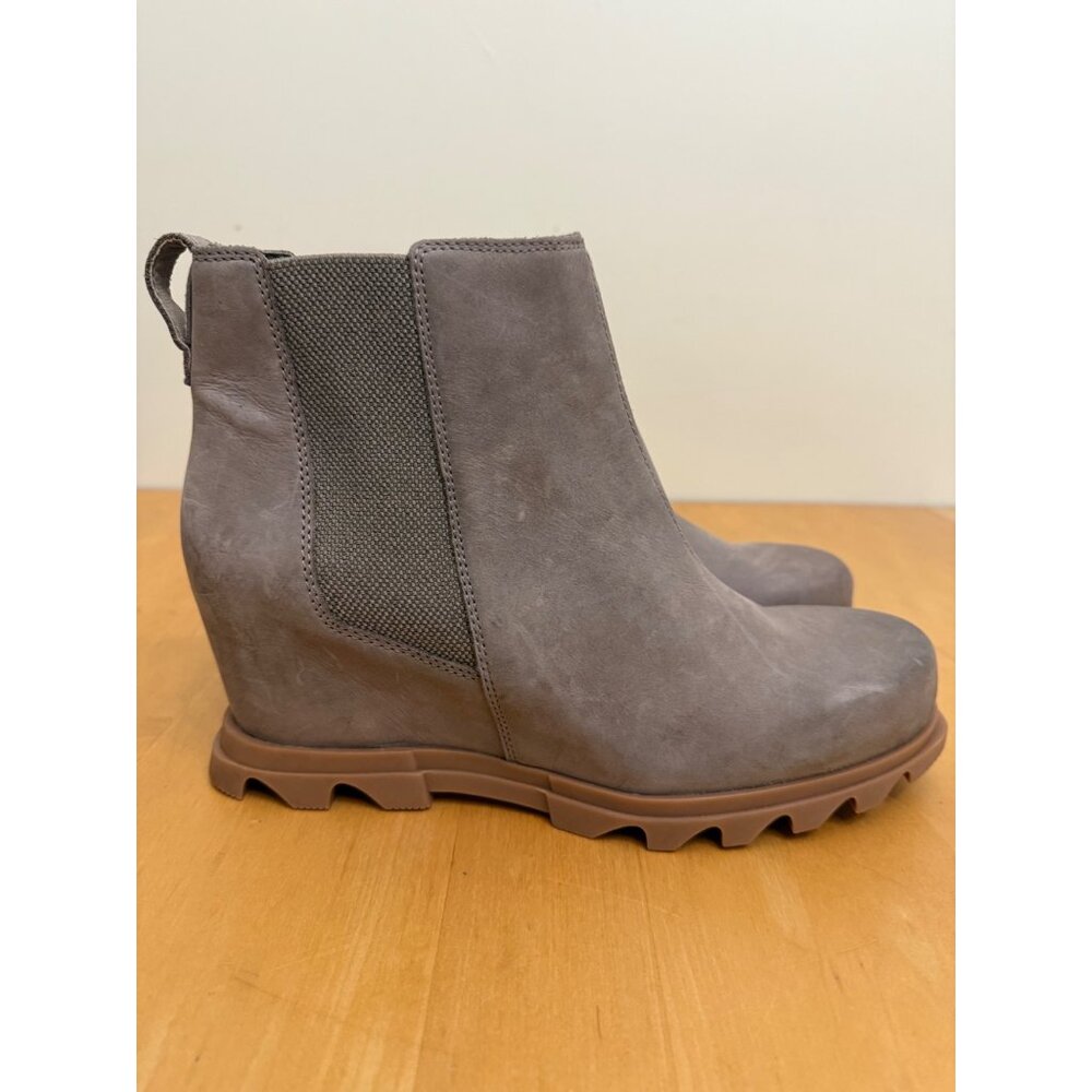 Sorel Joan Of Arctic Wedge III Women 11 Chelsea Boot TAN Waterproof Leather Shoe - Picture 10 of 10